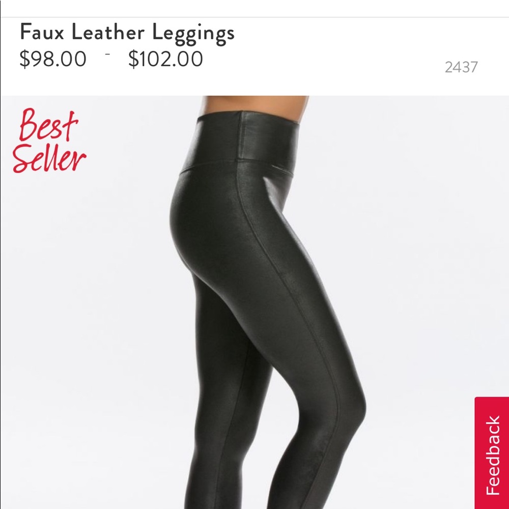 Faux leather leggings